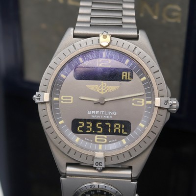 27059805a - BREITLING Herrenarmbanduhr Navitimer Aerospace mit Multifunktionsanzeige Referenz 80360, ...