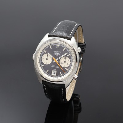 Image HEUER Carrera Armbandchronograph Referenz 1153, Schweiz um 1970, Automatik, verschr. ...