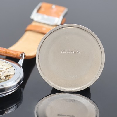 27059840d - ERIZO Herrenarmbanduhr mit Vollkalenderanzeige, Handaufzug, Schweiz 1940er Jahre, ...