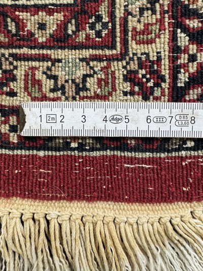 27059841g - Bidjar fein, Indien, Ende 20.Jhd, Korkwollemit Seide, ca. 236 x 176 cm, EHZ: 1-2 ...