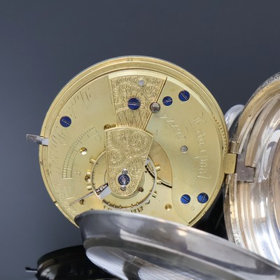 27059844e - THOMAS RUSSELL & SON offene Taschenuhr in Silber, England lt. Hallmarks 1896, Geh. ...