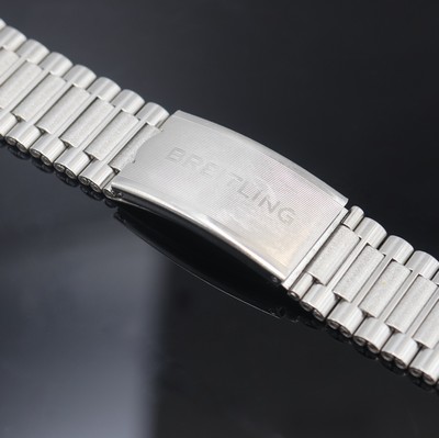 27059846a - BREITLING vintage steel bracelet, deployant clasp, lug approx. 22 mm, length approx. 14,5 ...