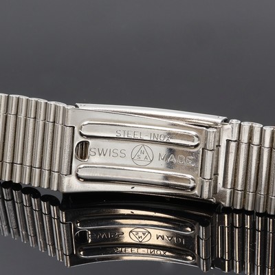 27059846c - BREITLING vintage steel bracelet, deployant clasp, lug approx. 22 mm, length approx. 14,5 ...