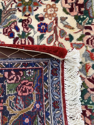 27059855f - Rosenbidjar, Persien, Ende 20.Jhd, Korkwolle, ca. 385 x 80 cm, Rand verblasst, EHZ: 1-2 ...