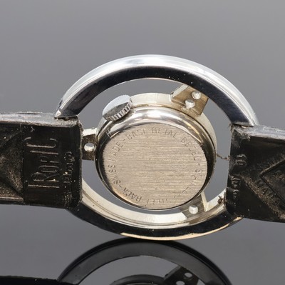 27060918c - 2 Armbanduhren in Form eines Lenkrades, Schweiz 1960er Jahre, Handaufzug, verchromte ...