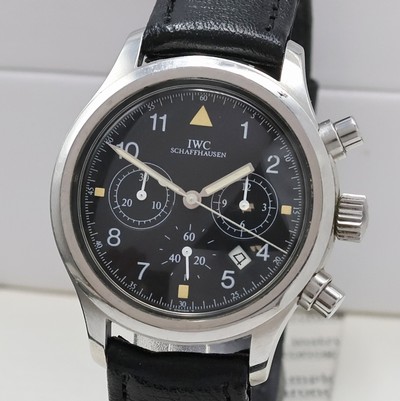 27060921a - IWC Herrenarmbanduhr ´Der Fliegerchronograph´ Referenz 3740, Edelstahlgeh. inkl. orig. ...