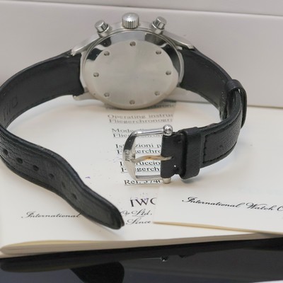 27060921b - IWC Herrenarmbanduhr ´Der Fliegerchronograph´ Referenz 3740, Edelstahlgeh. inkl. orig. ...