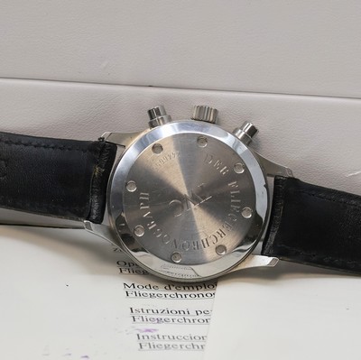27060921d - IWC Herrenarmbanduhr ´Der Fliegerchronograph´ Referenz 3740, Edelstahlgeh. inkl. orig. ...