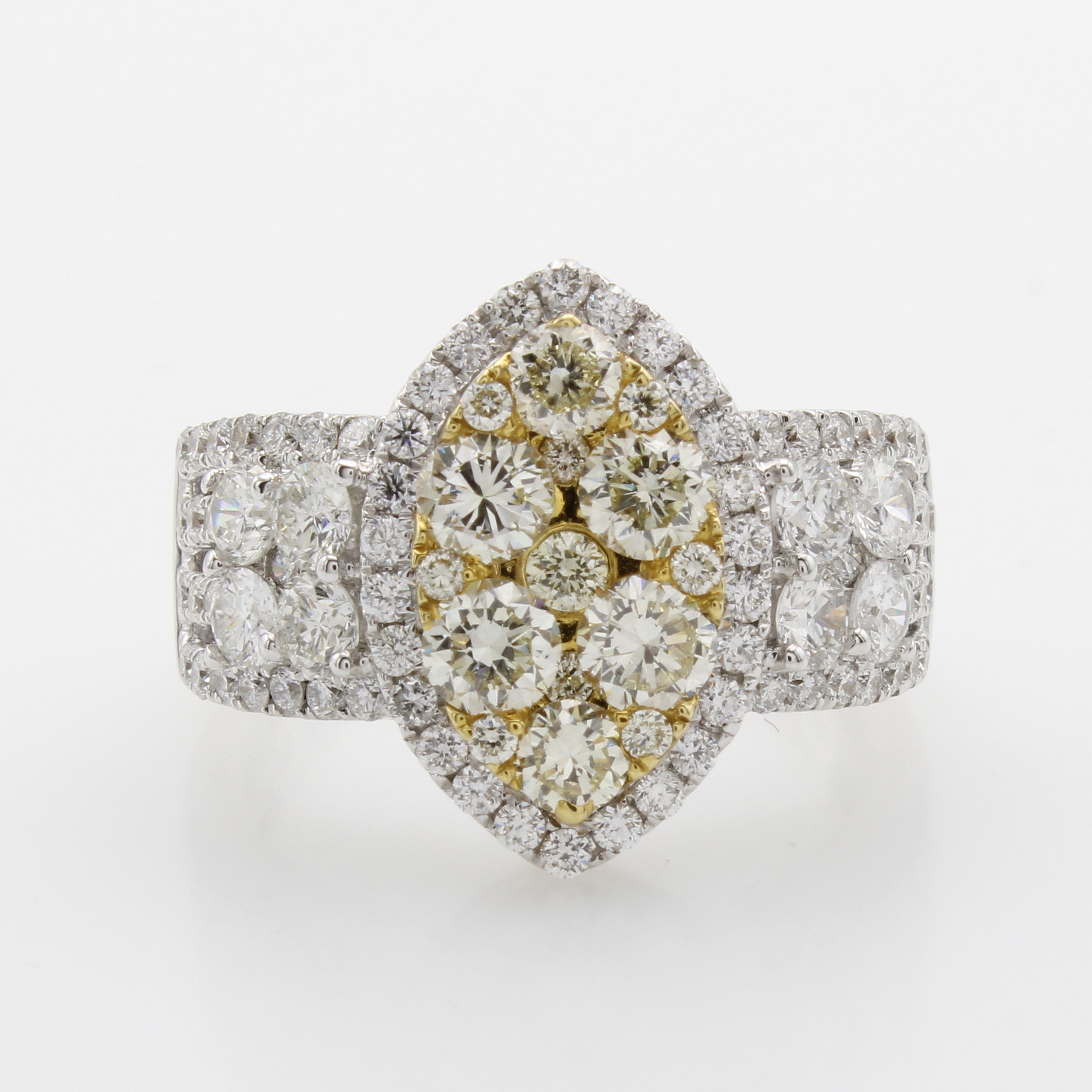 Image 27061016 - Ring mit Brillanten, WG 750/000, Brill. zus. ca. 1.27 ct feines Weiß-Weiß/si, Brill. ...