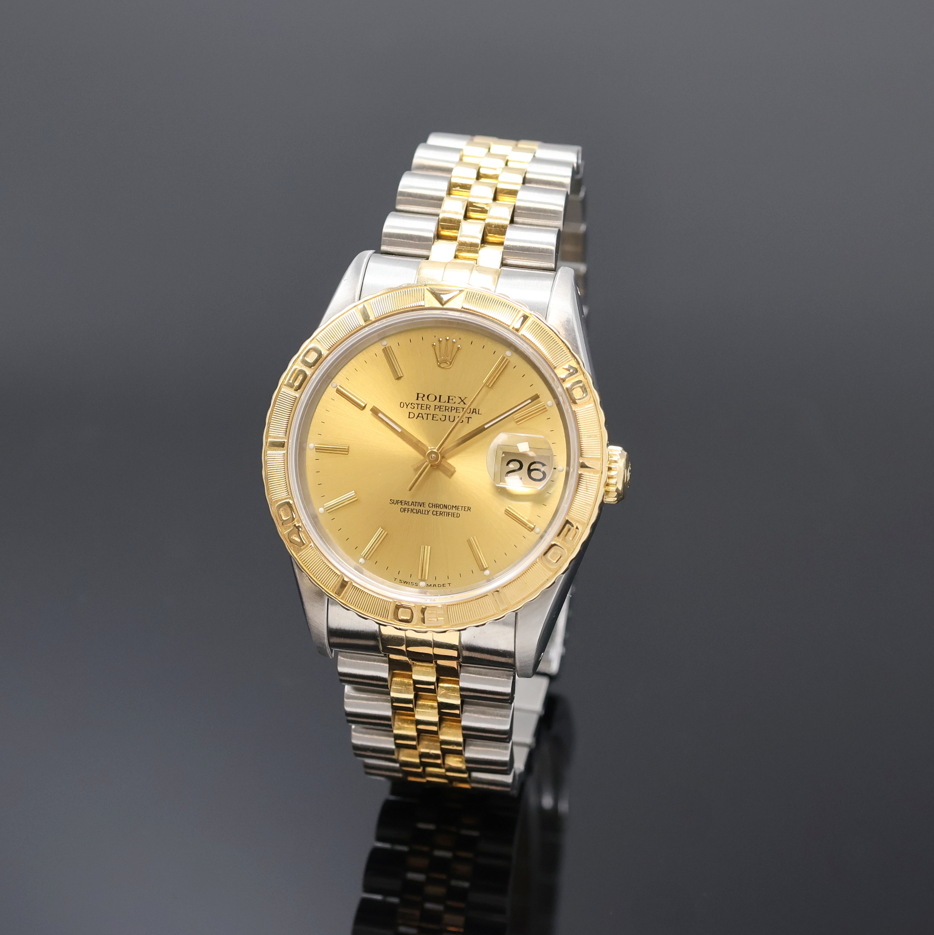 Image 27061025 - ROLEX Oyster Perpetual Datejust Turn-O-Graph Herrenarmbanduhr Referenz 16263, Schweiz um ...