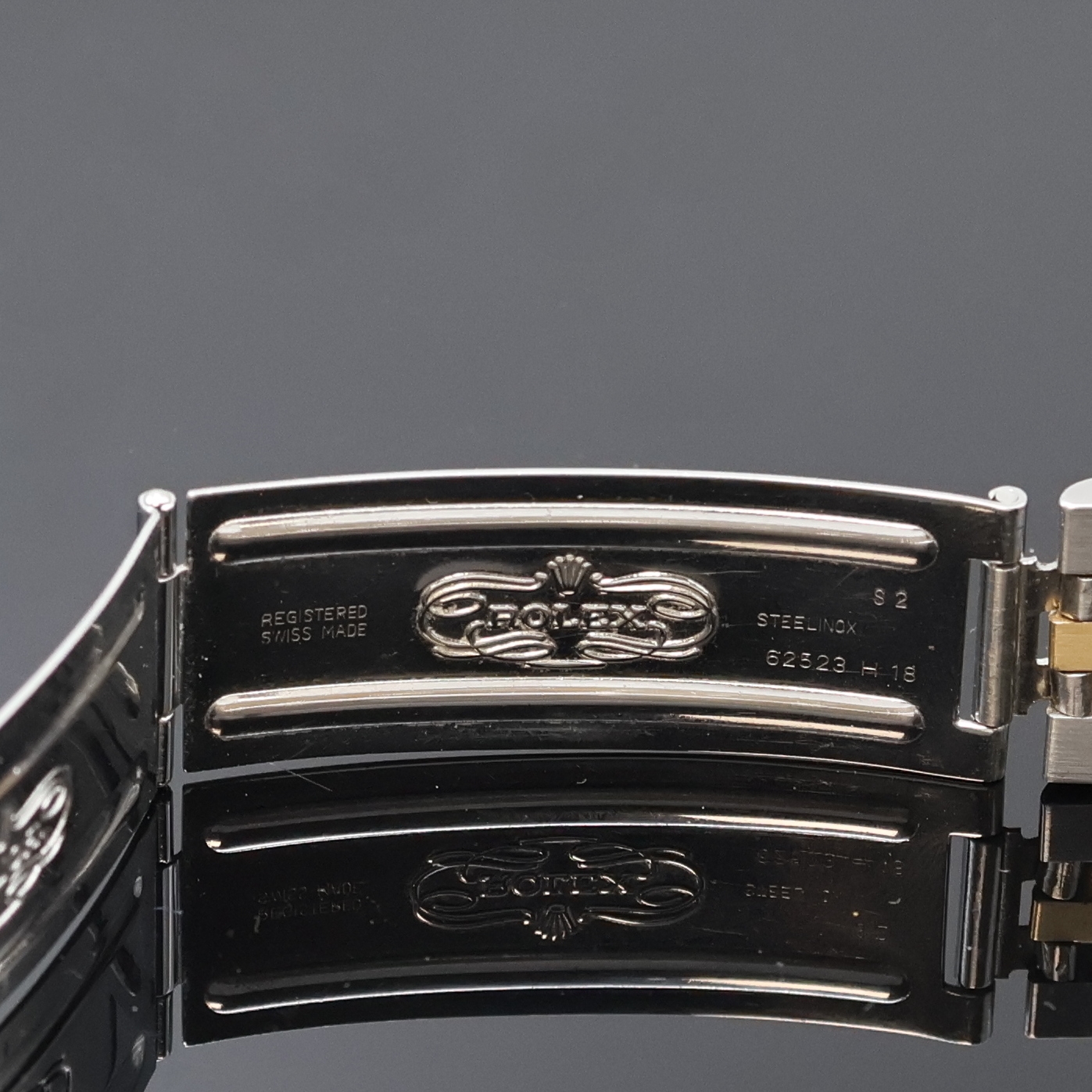 Detail d: ROLEX Oyster Perpetual Datejust Turn-O-Graph Herrenarmbanduhr Referenz 16263, Schweiz um 1991, Automatik, Chronometer der Superlative in Stahl/Gold, ...