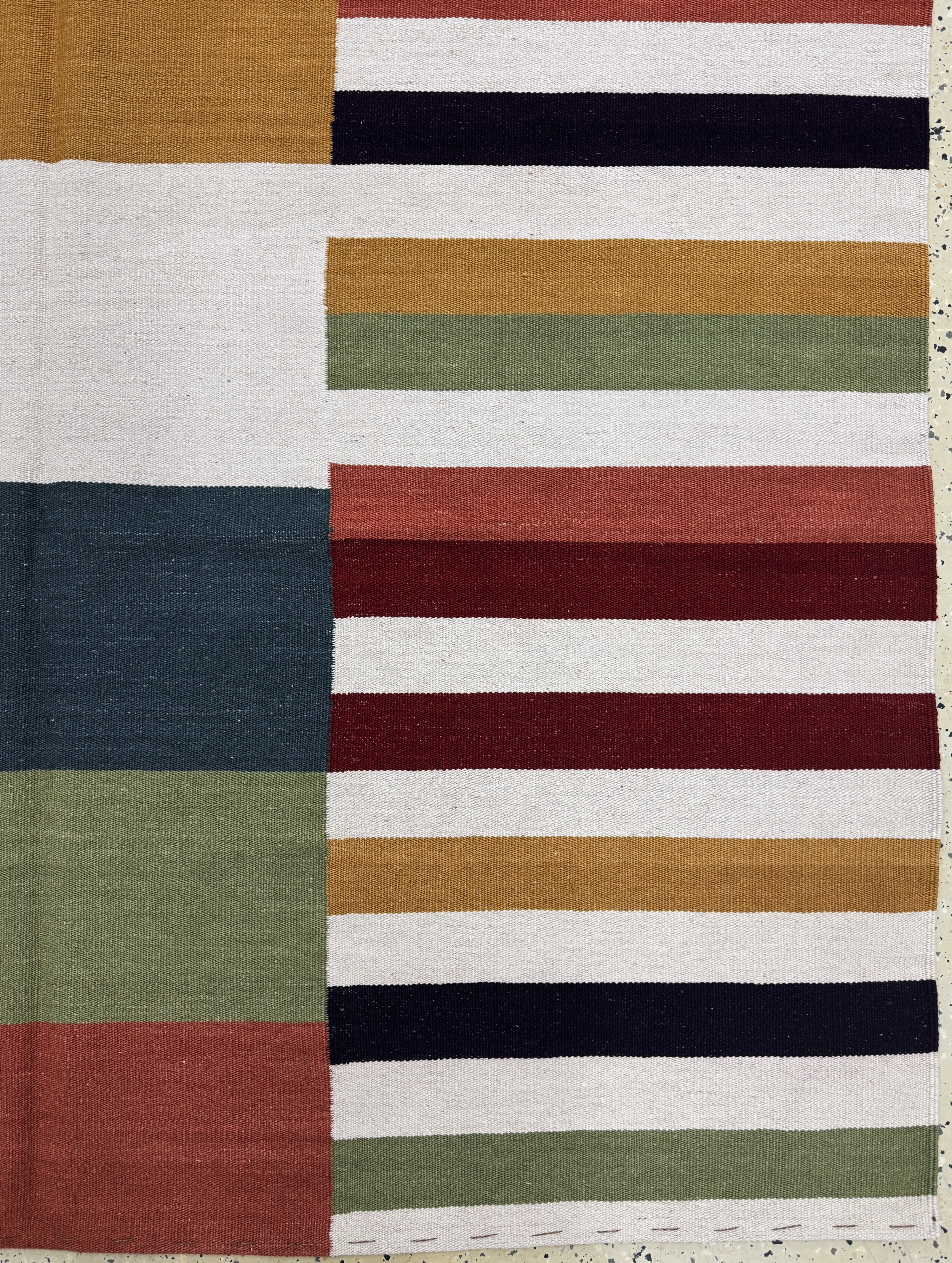 Detail a: Ghaschgai Kelim, Persien, Ende 20.Jhd, Wolle auf Baumwolle, ca. 302 x 190 cm, EHZ:(nahezu neuwertig)