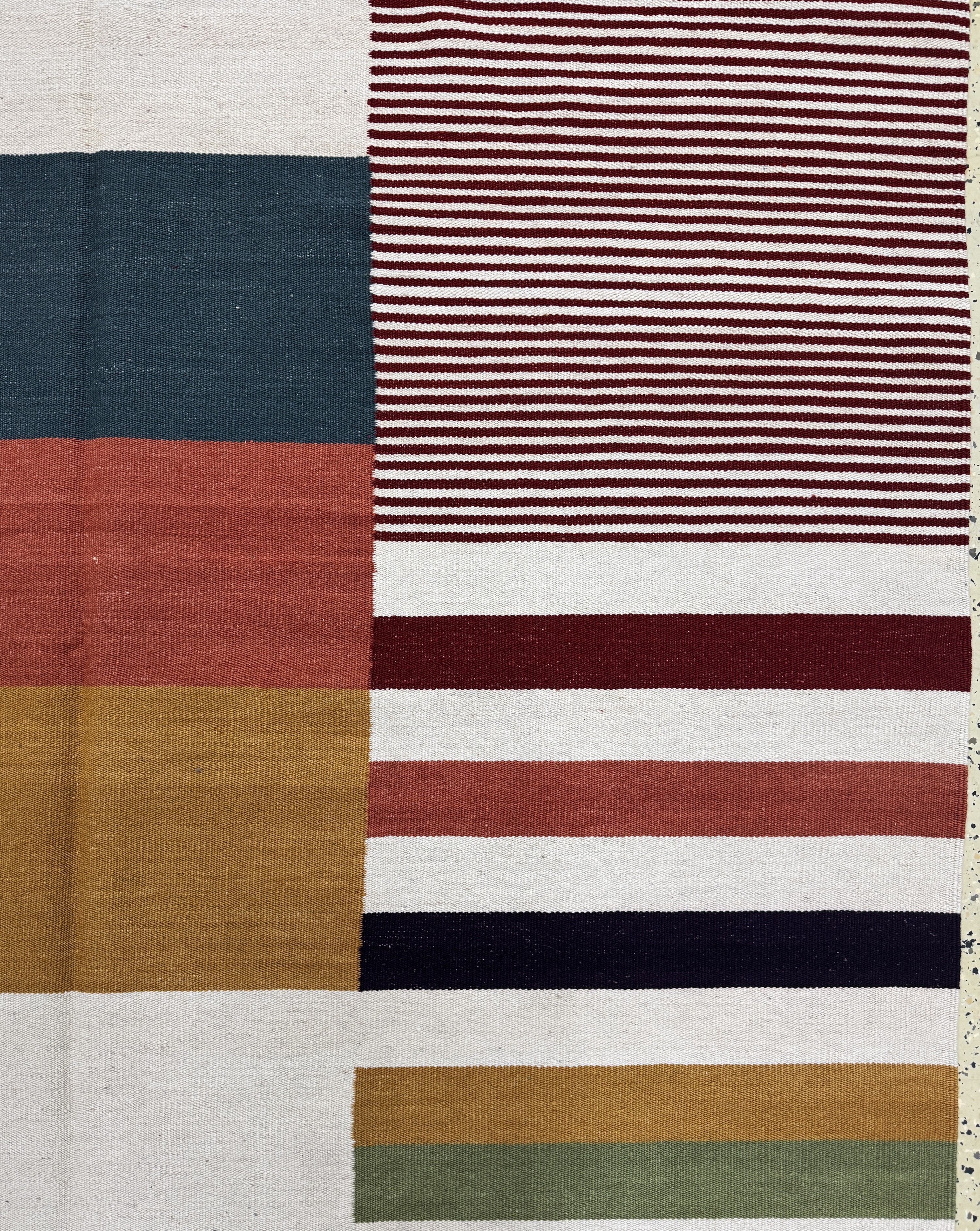 Detail d: Ghaschgai Kelim, Persien, Ende 20.Jhd, Wolle auf Baumwolle, ca. 302 x 190 cm, EHZ:(nahezu neuwertig)
