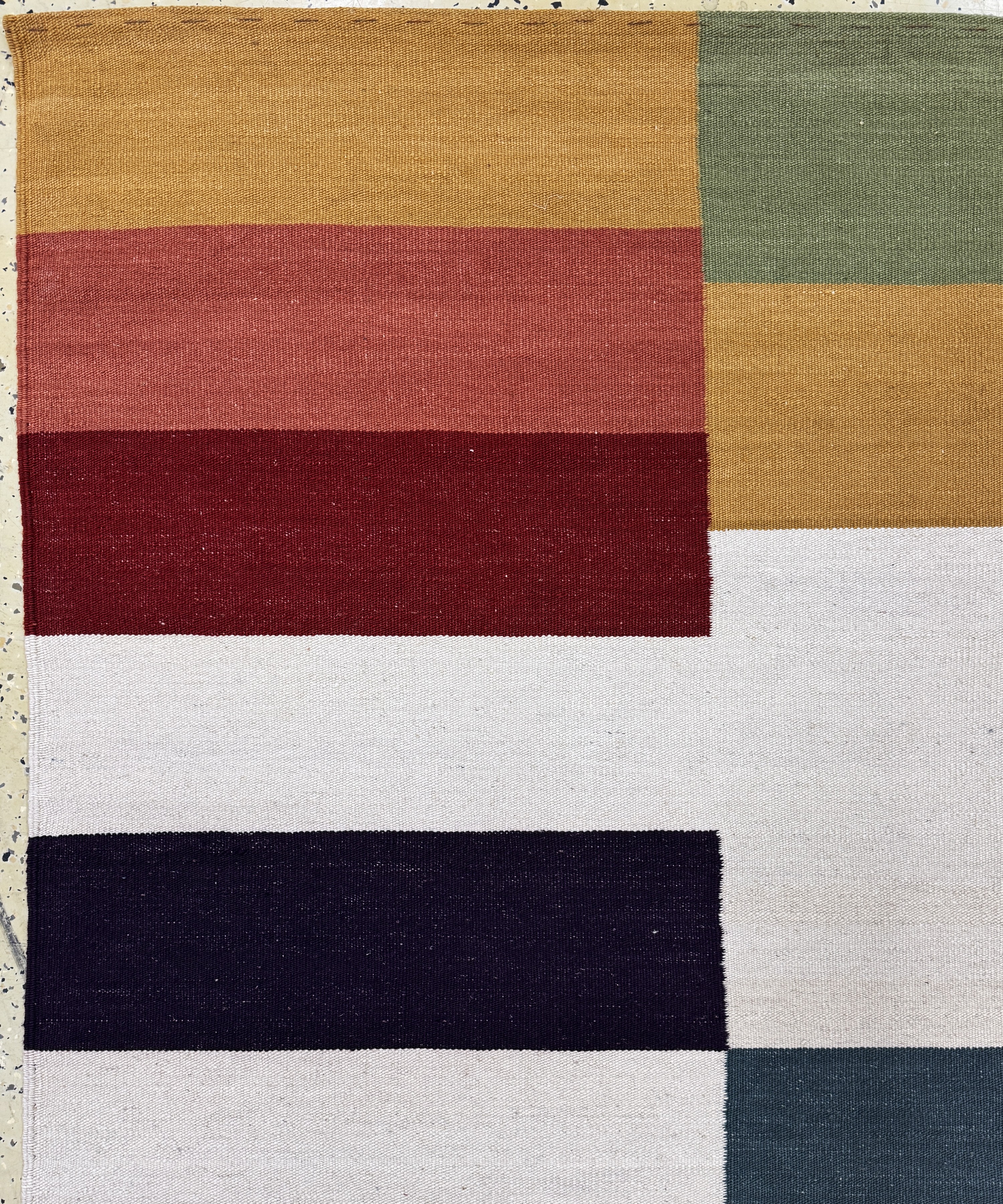 Detail e: Ghaschgai Kelim, Persien, Ende 20.Jhd, Wolle auf Baumwolle, ca. 302 x 190 cm, EHZ:(nahezu neuwertig)