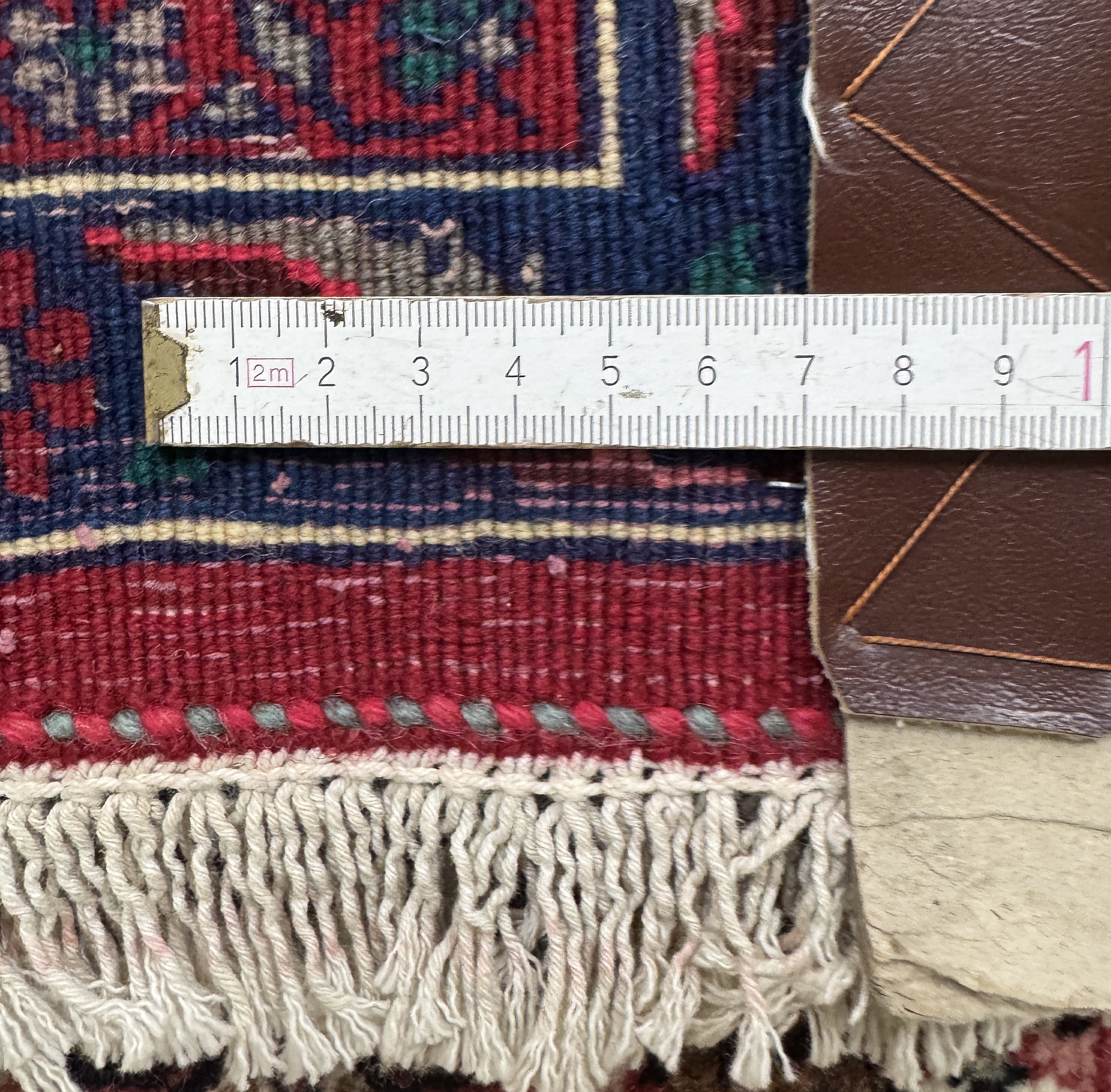 Detail g: Rosenbidjar Kork fein, Persien, Mitte 20.Jhd, Korkwolle auf Baumwolle, ca. 280 x 165cm, EHZ:(nahezu neuwertig)