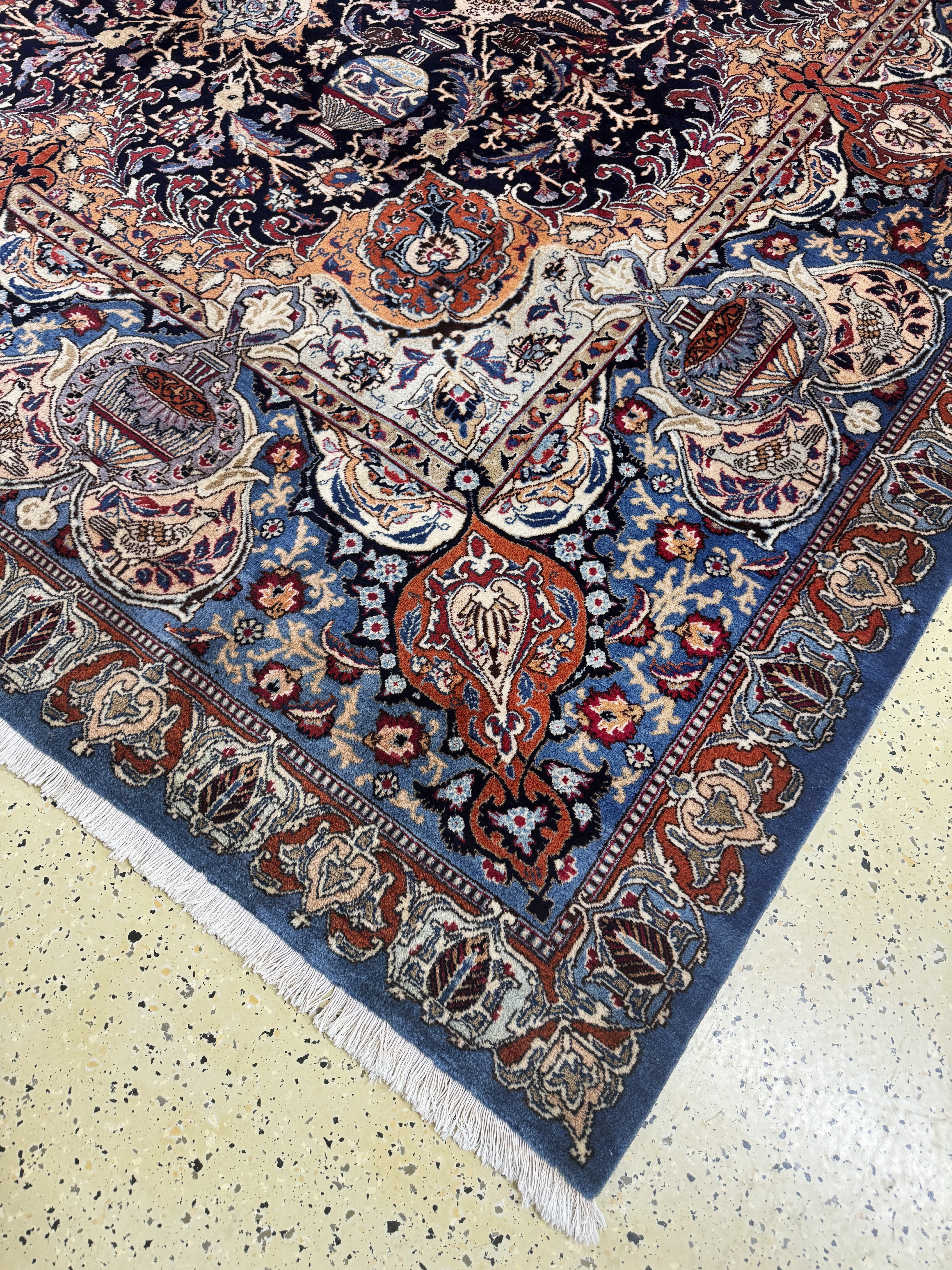 Detail a: Kaschmar, Persien, Mitte 20.Jhd, Wolle auf Baumwolle, ca. 390 x 295 cm, EHZ:(nahezu neuwertig)
