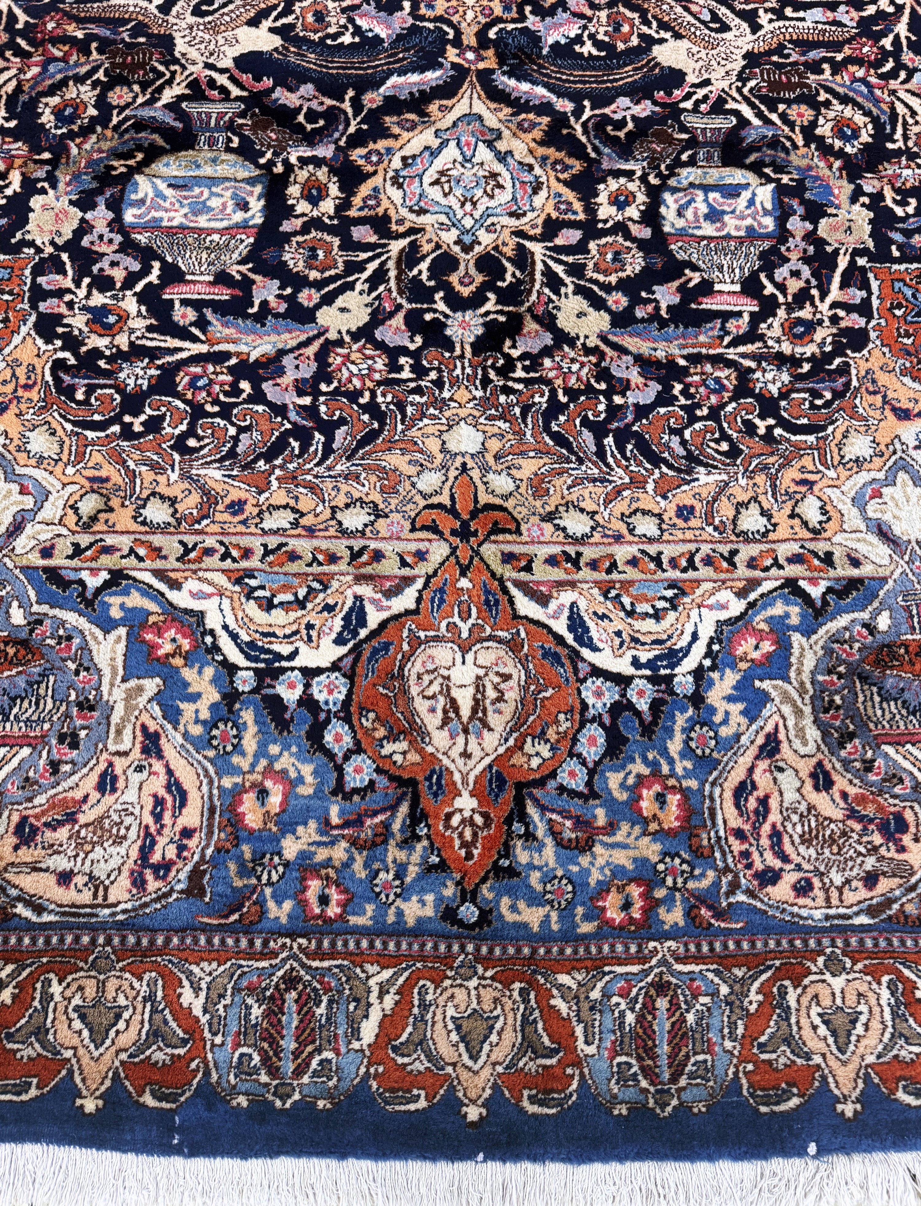 Detail h: Kaschmar, Persien, Mitte 20.Jhd, Wolle auf Baumwolle, ca. 390 x 295 cm, EHZ:(nahezu neuwertig)