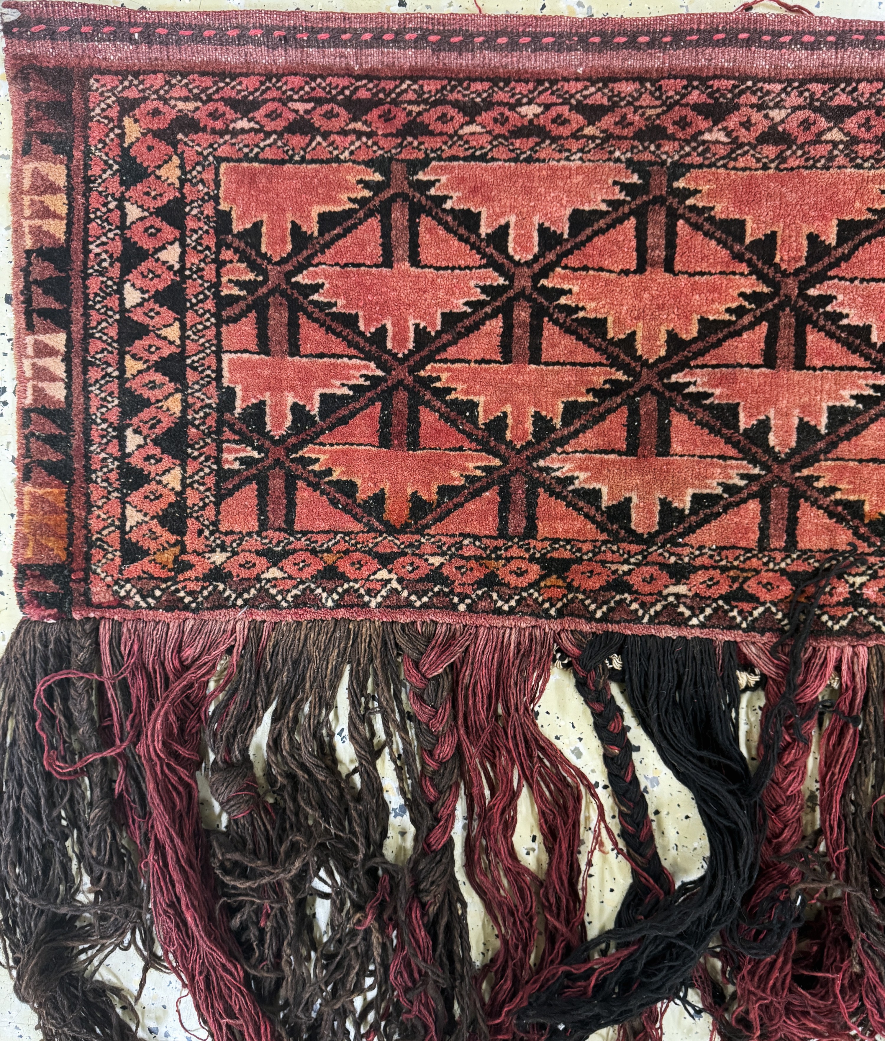 Detail c: Ersari Torba, Afghanistan, Mitte 20.Jhd, Wolle auf Wolle, ca. 180 x 66 cm, EHZ: 2