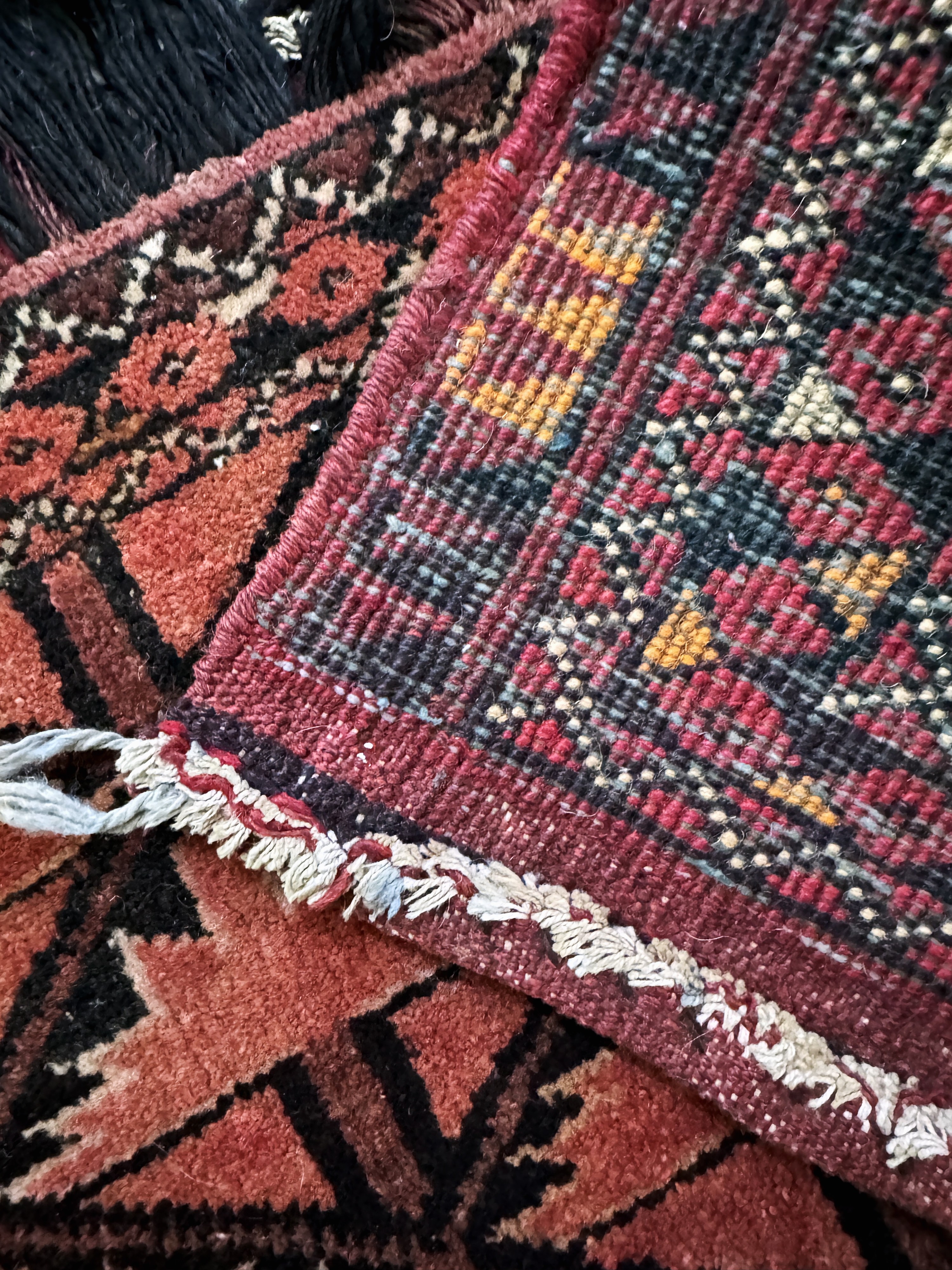 Detail d: Ersari Torba, Afghanistan, Mitte 20.Jhd, Wolle auf Wolle, ca. 180 x 66 cm, EHZ: 2