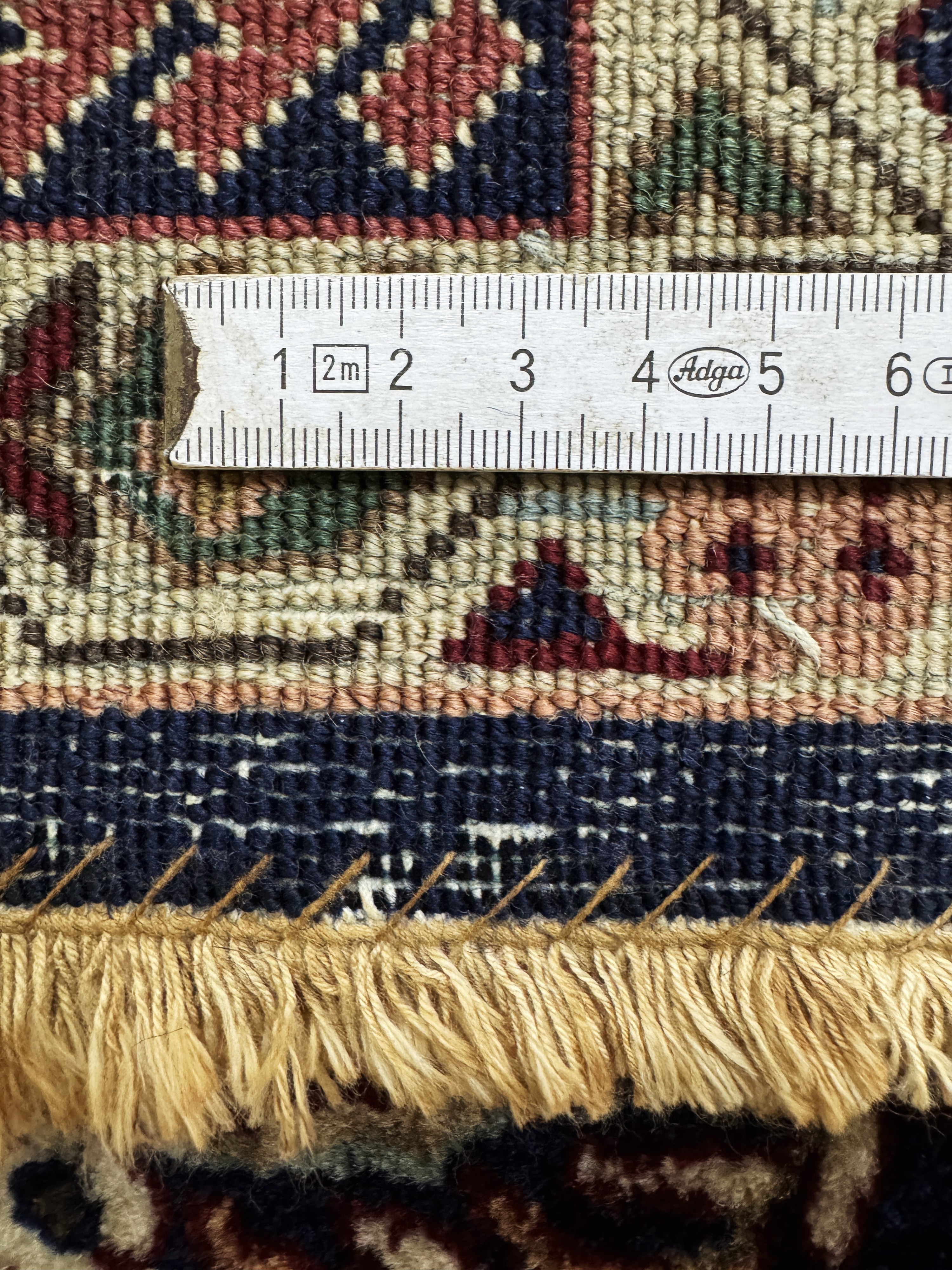 Detail g: Sarogh"Mohajeran"fein, Indien, Mitte 20.Jhd, Korkwolle auf Baumwolle, ca. 244 x 170cm, gereinigt, EHZ: 1-2