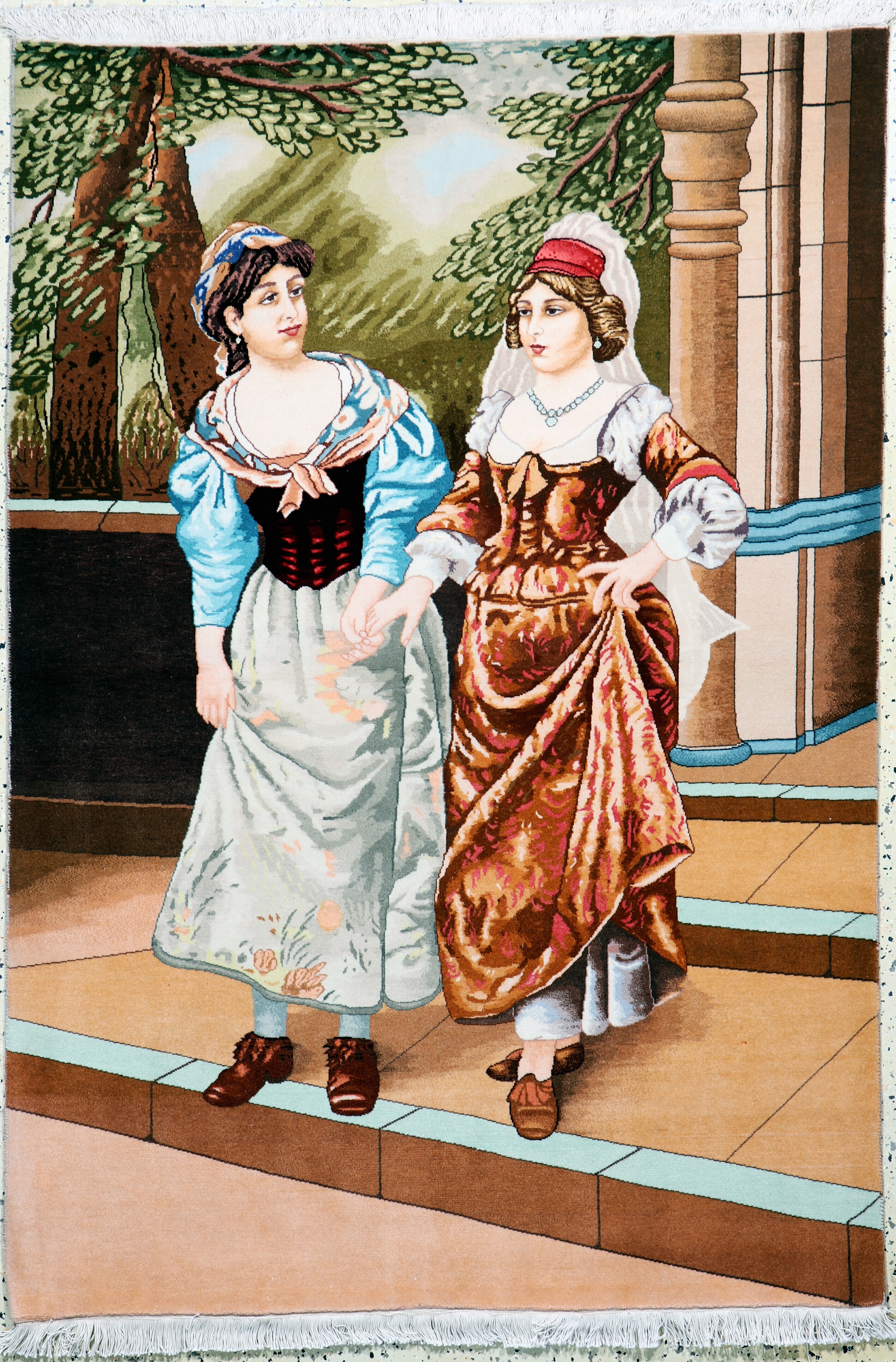 Image 27061058 - Täbriz fein(50 Raj), Persien, Mitte 20.Jhd,Korkwolle auf Baumwolle, ca. 157 x 110 cm, ...