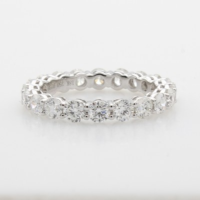 Image Memoryring mit Brillanten, WG 750/000, rundum bes. m. Brill. zus. ca. 2.39 ct feines ...