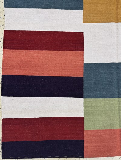 27061047b - Ghaschgai Kelim, Persien, Ende 20.Jhd, Wolle auf Baumwolle, ca. 302 x 190 cm, ...