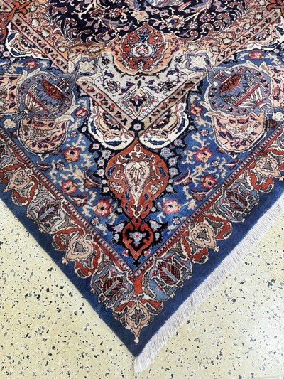 27061054g - Kaschmar, Persien, Mitte 20.Jhd, Wolle auf Baumwolle, ca. 390 x 295 cm, EHZ:(nahezu ...