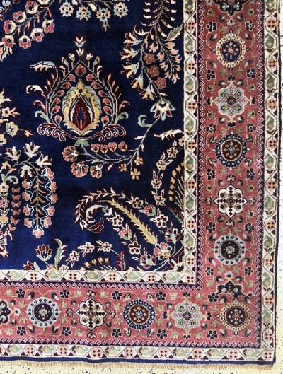 27061057a - Sarogh´Mohajeran´fein, Indien, Mitte 20.Jhd, Korkwolle auf Baumwolle, ca. 244 x 170cm, ...