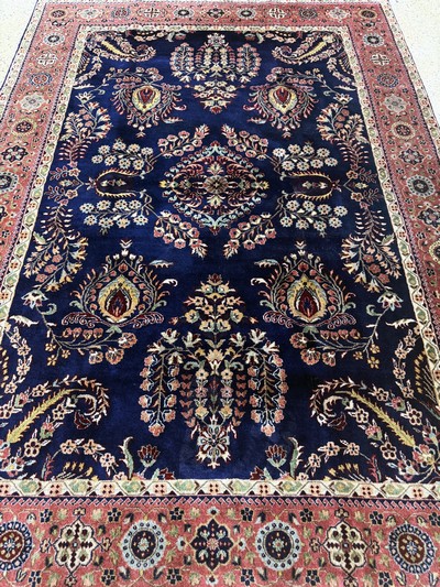 27061057f - Sarogh´Mohajeran´fein, Indien, Mitte 20.Jhd, Korkwolle auf Baumwolle, ca. 244 x 170cm, ...