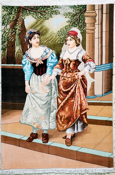 Image Täbriz fein(50 Raj), Persien, Mitte 20.Jhd,Korkwolle auf Baumwolle, ca. 157 x 110 cm, ...