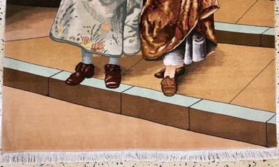 27061058b - Täbriz fein(50 Raj), Persien, Mitte 20.Jhd,Korkwolle auf Baumwolle, ca. 157 x 110 cm, ...