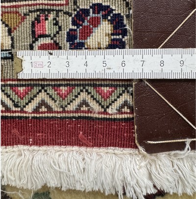 27061060f - Ghom Kork, Persien, Ende 20.Jhd, Korkwolle auf Baumwolle, ca. 400 x 78 cm, ...