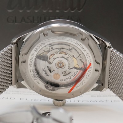 27061223f - TUTIMA Grand Flieger gents wristwatch in steel reference 6105-24, Germany sold according ...