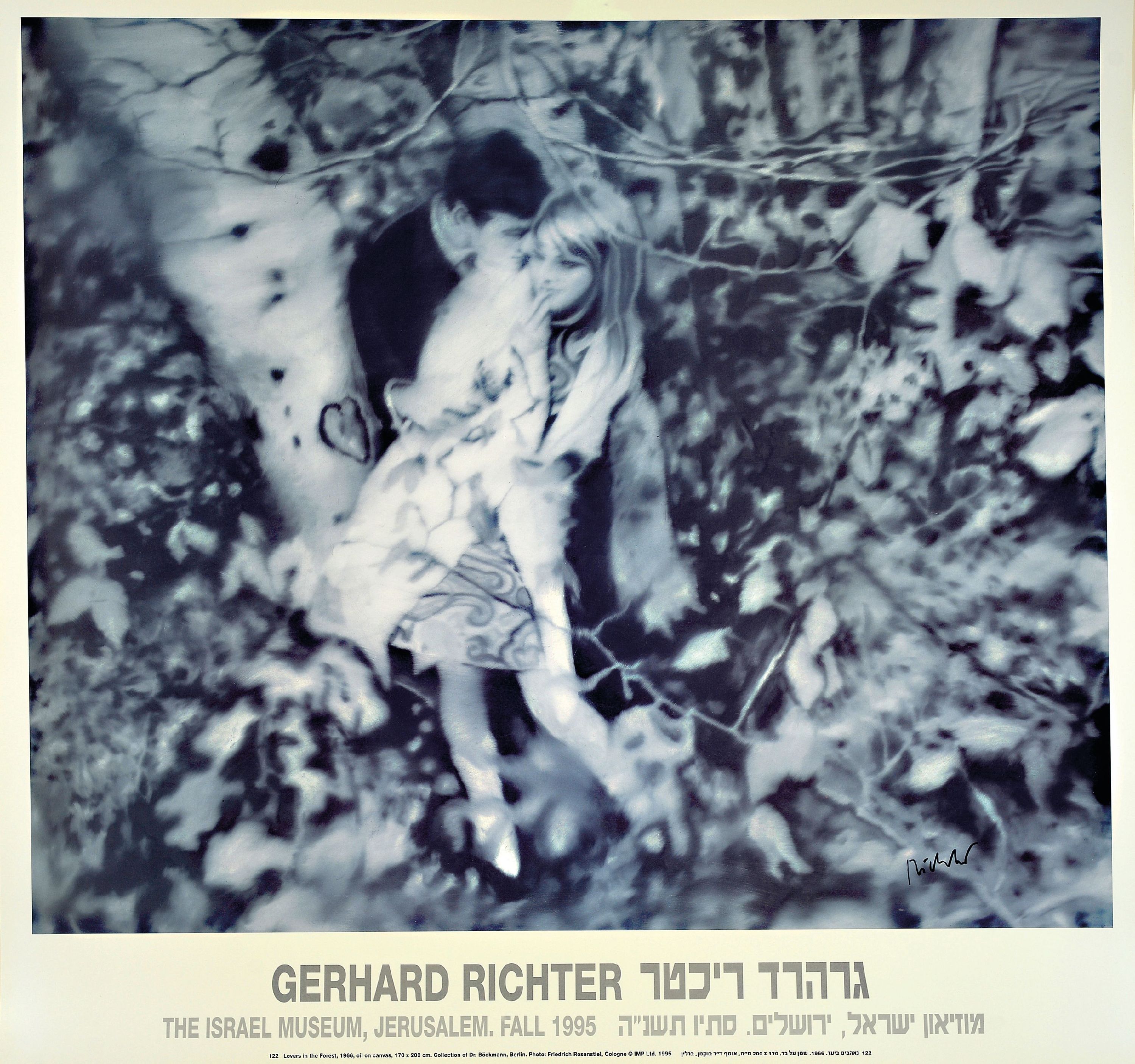 Image 27061489 - Gerhard Richter, geb. 1932, Offset-Druck, ´Lovers in the forest´, rechts unten ...