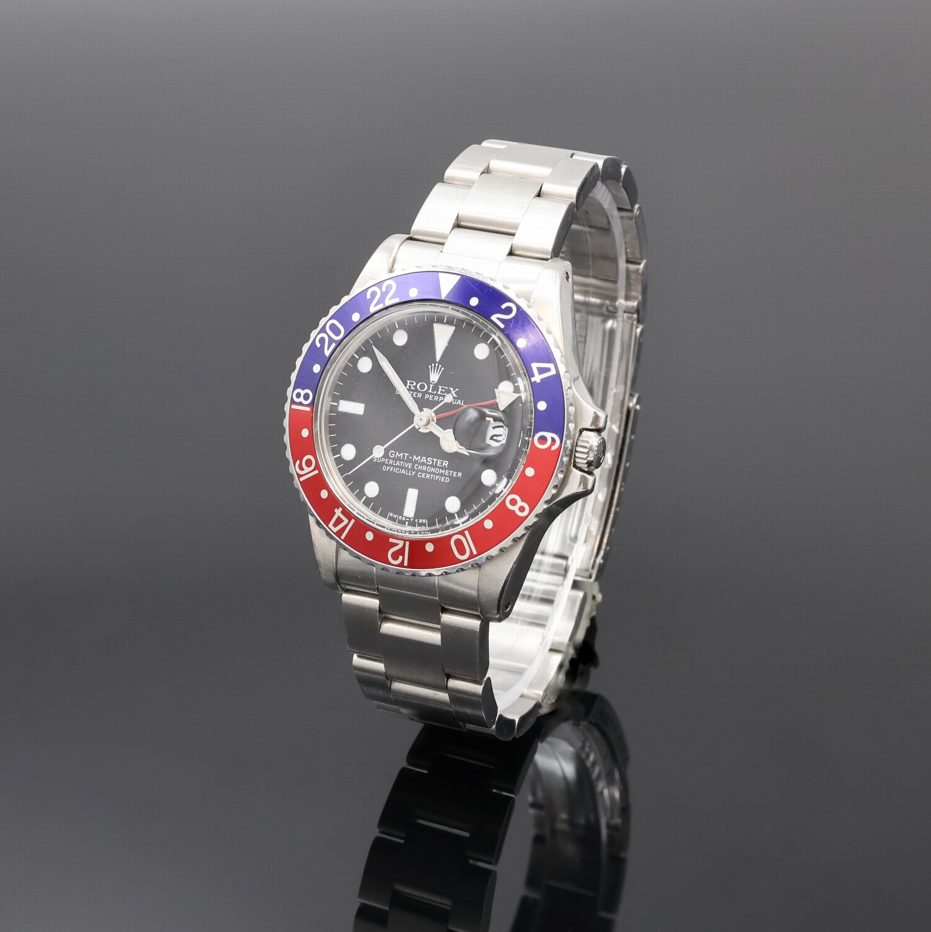 Image 27061490 - ROLEX Oyster Perpetual GMT-Master Herrenarmbanduhr Referenz 1675, Schweiz um 1977, ...