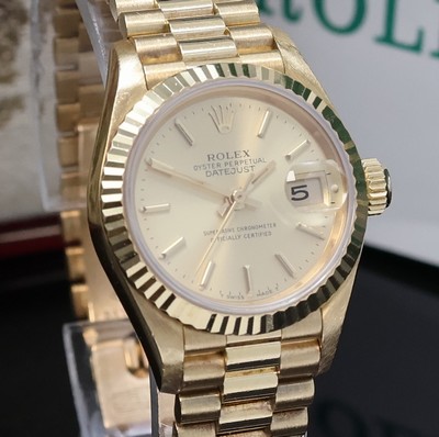 27061413e - ROLEX Damenarmbanduhr Oyster Perpetual Datejust Referenz 69178, Automatik, LC 100, ...