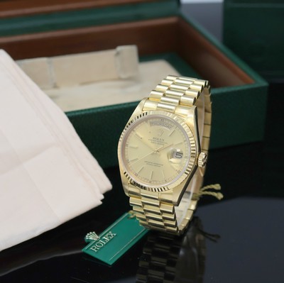 Image ROLEX gents wristwatch Oyster Perpetual Day- Date reference 18038, self winding, ...