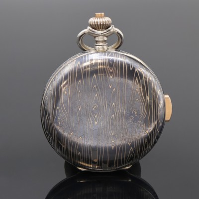 27061495c - UNION HORLOGERE Herrensavonette in Tula- Silber mit Minutenrepetition und Zentralsekunde, ...