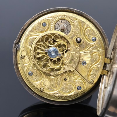 27061499f - GRAHAM LONDON and TRUEMAN 2 open face silver verge watches, England around 1820, smooth ...