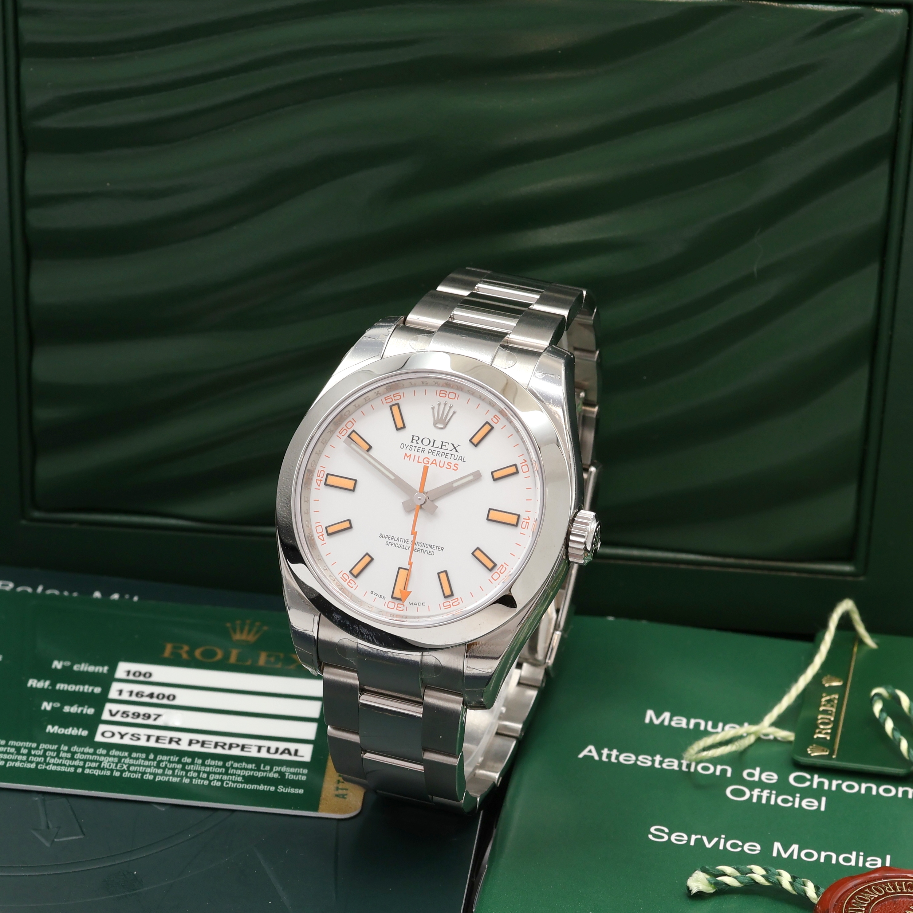 Image 27061573 - ROLEX Oyster Perpetual Milgauss gents wristwatch reference 116400, Switzerland around ...