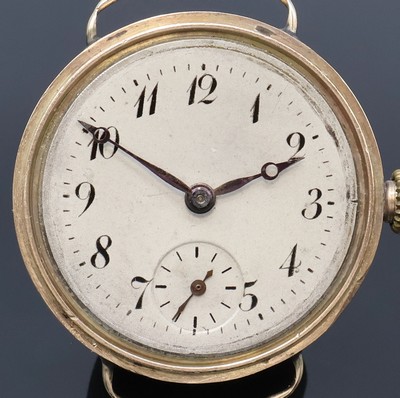 27061577a - OMEGA frühe Armbanduhr in RG 375/000 Dennison Gehäuse, Schweiz um 1925, Geh. dell., ...