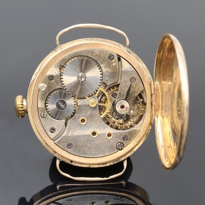 27061577c - OMEGA frühe Armbanduhr in RG 375/000 Dennison Gehäuse, Schweiz um 1925, Geh. dell., ...