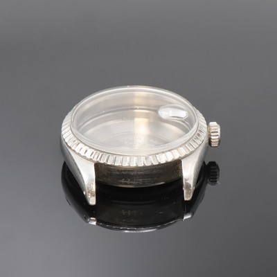 27061583c - ROLEX Gehäuse für Referenz 16000, Schweiz um 1978, Edelstahl, Boden u. Krone verschr., ...