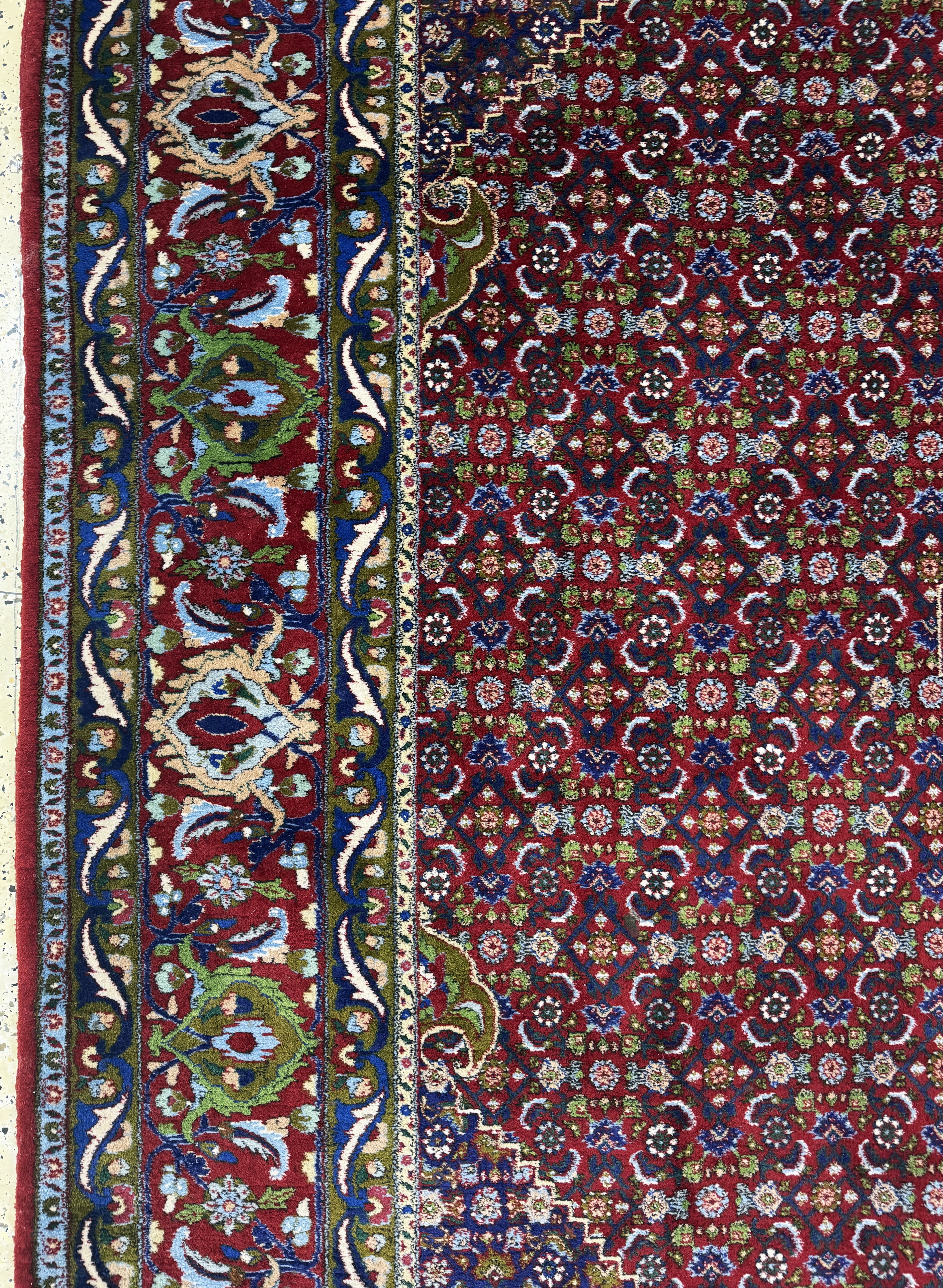 Detail c: Bidjar, Persien, Mitte 20.Jhd, Wolle auf Baumwolle, ca. 395 x 300 cm, EHZ: 2
