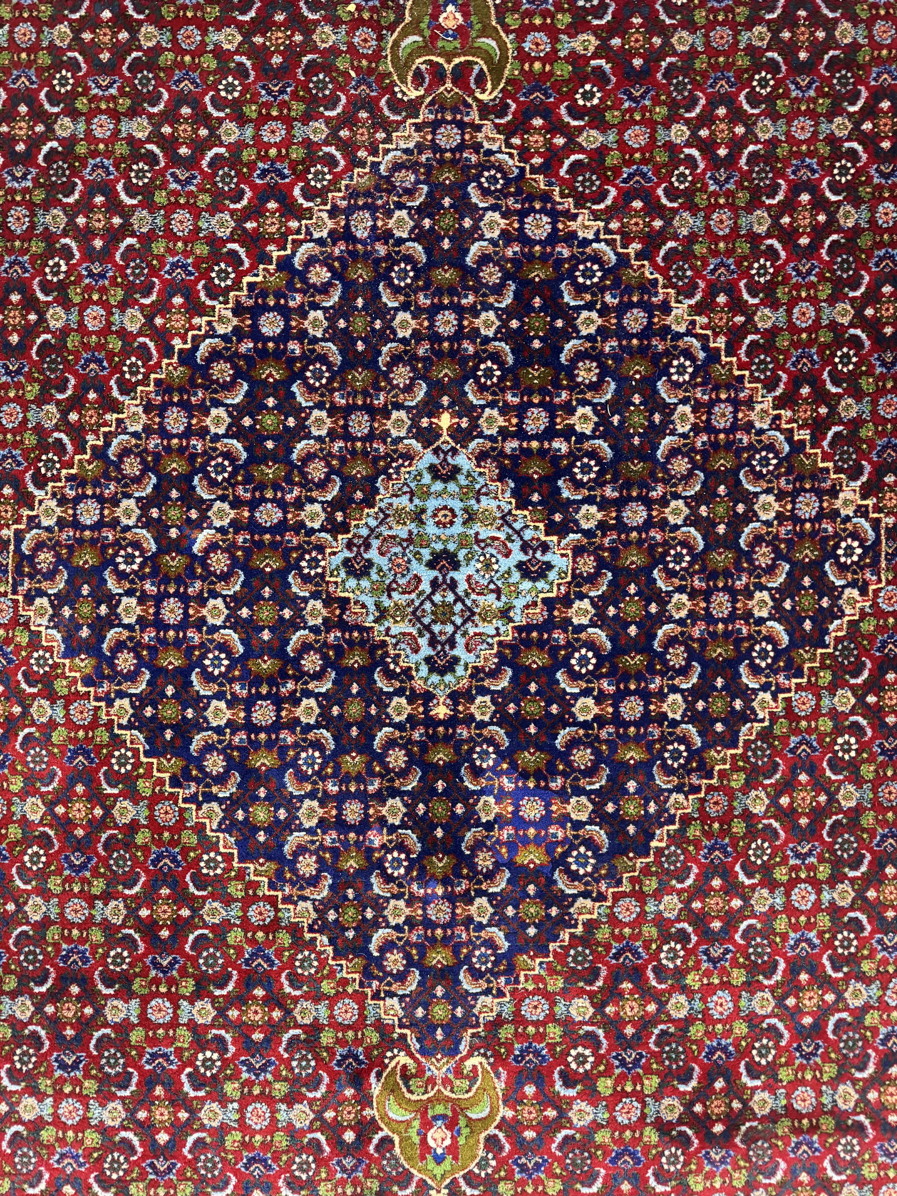 Detail d: Bidjar, Persien, Mitte 20.Jhd, Wolle auf Baumwolle, ca. 395 x 300 cm, EHZ: 2