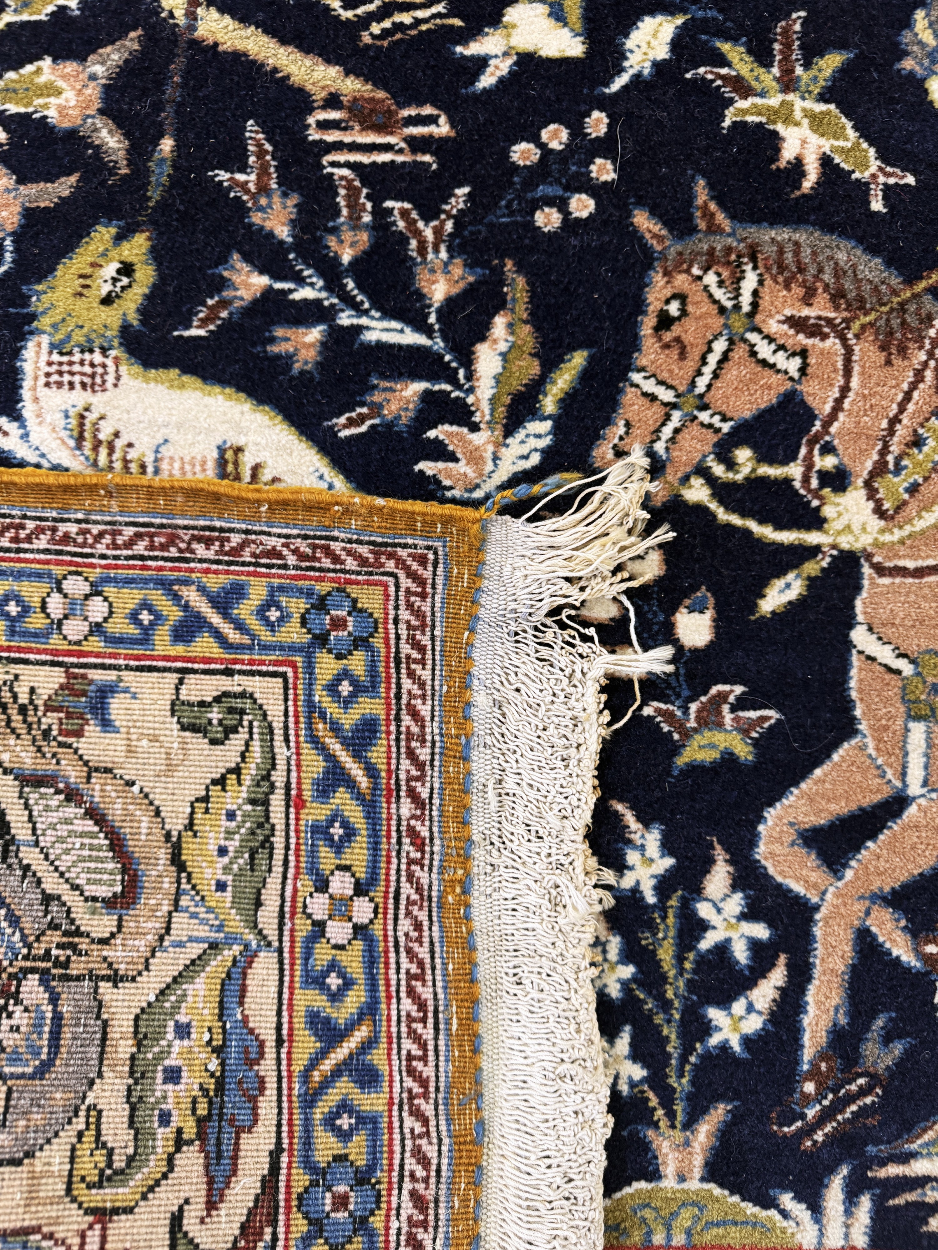 Detail f: Ghom Kork, Persien, Mitte 20.Jhd, Korkwollemit Seide, ca. 203 x 138 cm, gereinigt, EHZ: 2