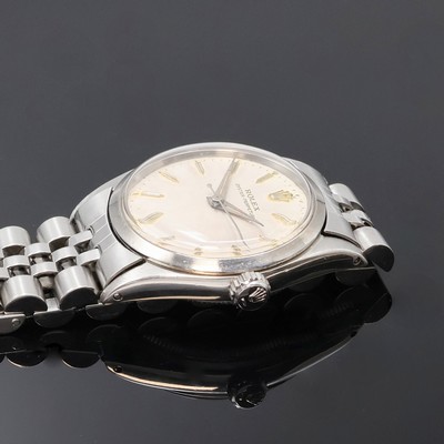 27061602c - ROLEX Oyster Perpetual Armbanduhr in Stahl Referenz 6549, Schweiz laut Bodenstempel 2. ...