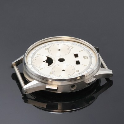 27061644b - Unsigniertes, nahezu neuwertiges Stahlgehäuse mit Zifferblatt für das Kaliber Valjoux ...