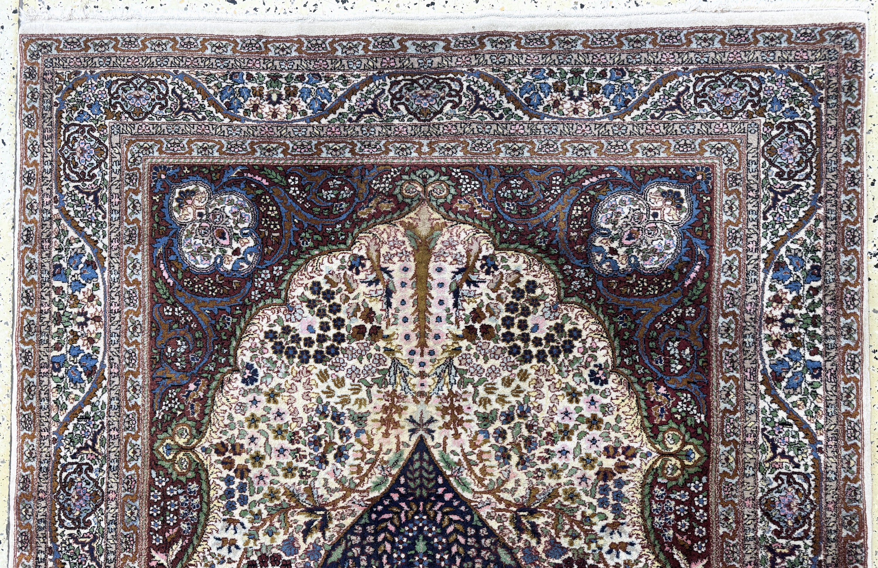 Detail e: 2 Lots Lahor, Pakistan, Mitte 20.Jhd, Wolleauf Baumwolle, ca. 225 x 140 cm & ca. 180 x 125 cm, EHZ: 2